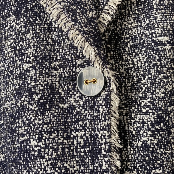 Talbots Fringed Edge Tweed Jacket - Picture 4 of 13